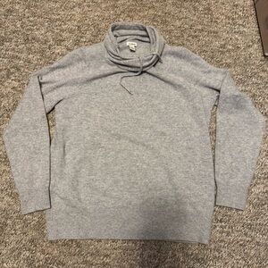 L.L. Bean Women’s Gray Cowl Neck Cashmere Sweater